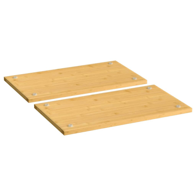 Herdabdeckplatten 2 Stk. 50x28x1,5 cm Bambus