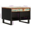 Couchtisch 55X50X40 Cm Altholz Massiv