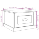 Couchtisch 50X50X35 Cm Holzwerkstoff