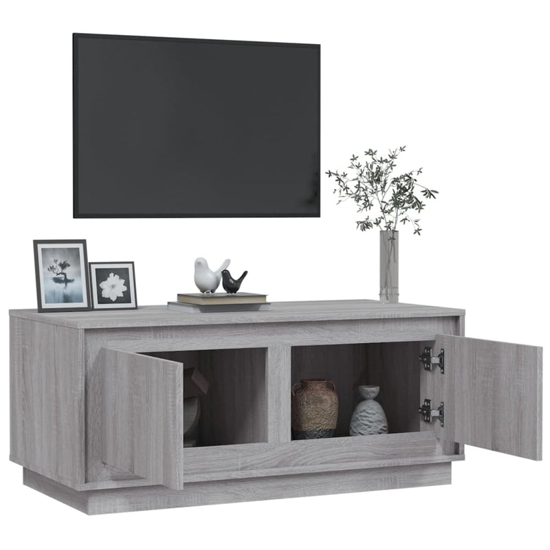 Couchtisch Grau Sonoma 102x50x44 cm Holzwerkstoff