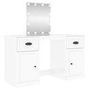 Schminktisch Mit Led-Leuchten 130X50X132,5 Cm