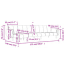 Schlafsofa In L-Form 275X140X70 Cm Samt