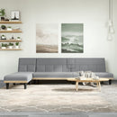 Schlafsofa In L-Form 255X140X70 Cm Stoff