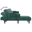 Schlafsofa In L-Form 260X140X70 Cm Samt