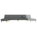 Schlafsofa In L-Form 255X140X70 Cm Stoff