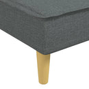 Schlafsofa In L-Form 255X140X70 Cm Stoff