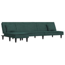 Schlafsofa In L-Form 255X140X70 Cm Samt