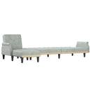 Schlafsofa In L-Form 271X140X70 Cm Samt
