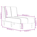 Chaiselongue Samt