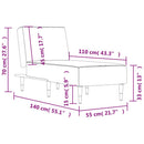 Chaiselongue Samt