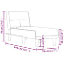 Chaiselongue Stoff
