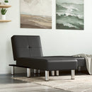 Chaiselongue Capuccino-Braun Kunstleder