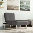 Chaiselongue Capuccino-Braun Kunstleder