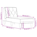 Chaiselongue Samt