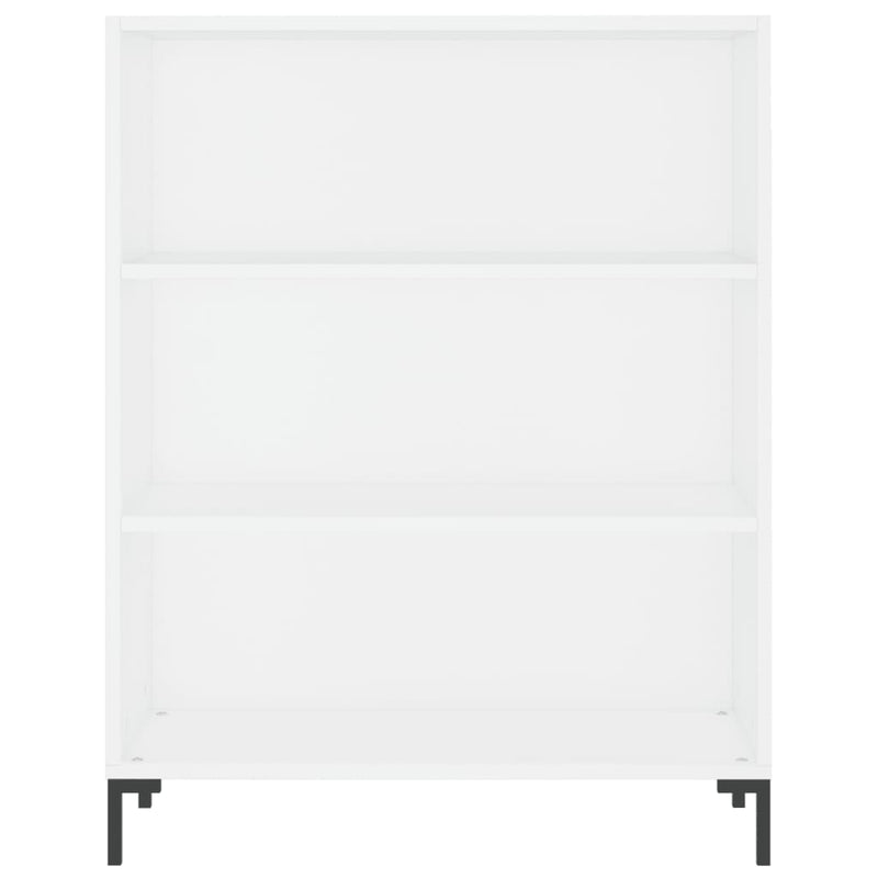 Bücherregal Weiß 69,5x32,5x90 cm Holzwerkstoff