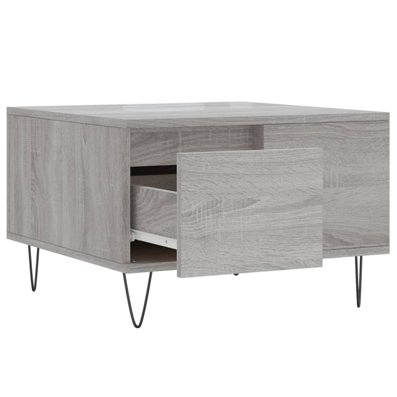 Couchtisch Grau Sonoma 55x55x36,5 cm Holzwerkstoff