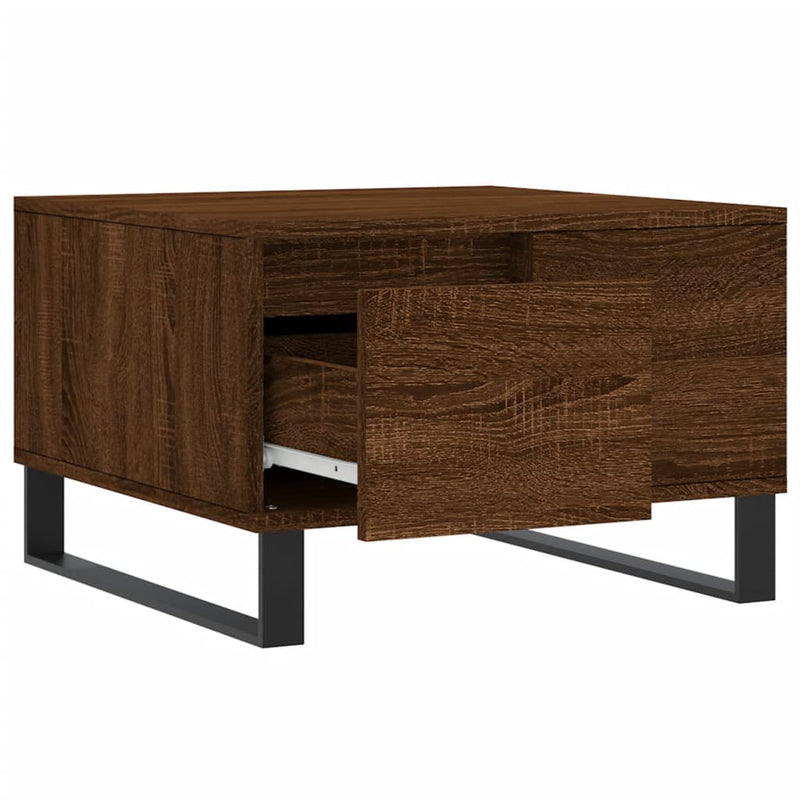 Couchtisch Braun Eichen-Optik 55x55x36,5 cm Holzwerkstoff