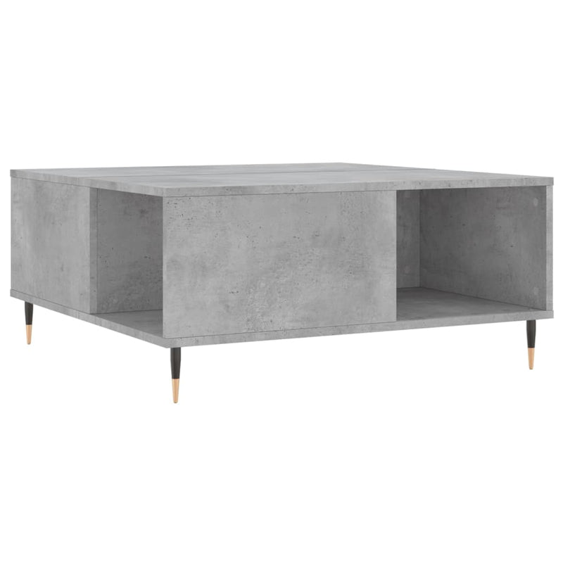 Couchtisch Betongrau 80x80x36,5 cm Holzwerkstoff