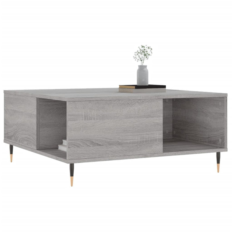 Couchtisch Grau Sonoma 80x80x36,5 cm Holzwerkstoff