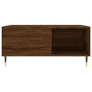 Couchtisch Braun Eichen-Optik 80X80X36,5 Cm Holzwerkstoff