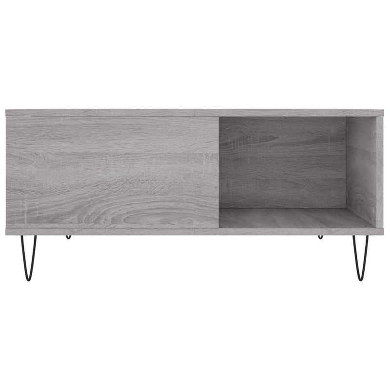 Couchtisch Grau Sonoma 80x80x36,5 cm Holzwerkstoff