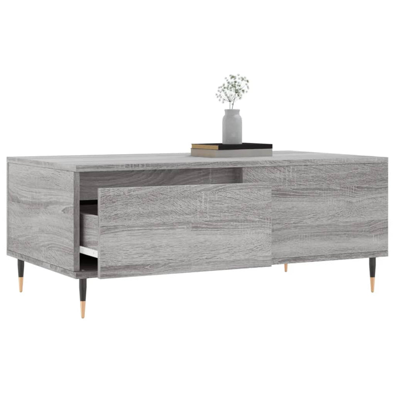 Couchtisch Grau Sonoma 90x50x36,5 cm Holzwerkstoff