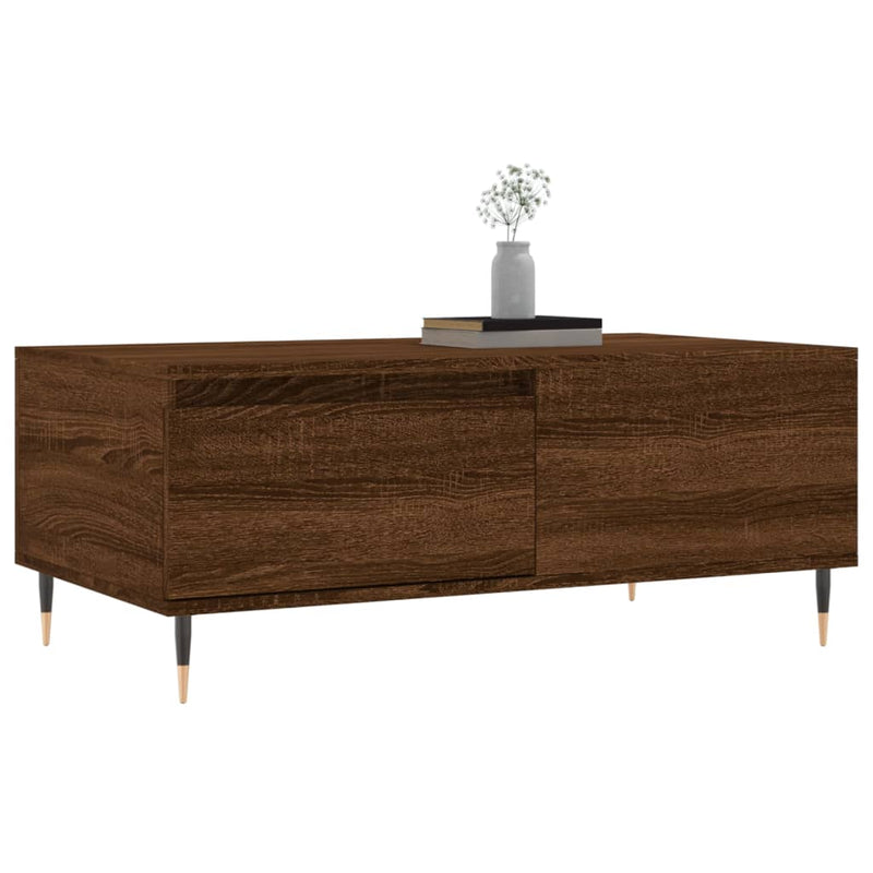 Couchtisch Braun Eichen-Optik 90x50x36,5 cm Holzwerkstoff