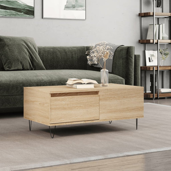 Couchtisch Sonoma-Eiche 90x50x36,5 cm Holzwerkstoff