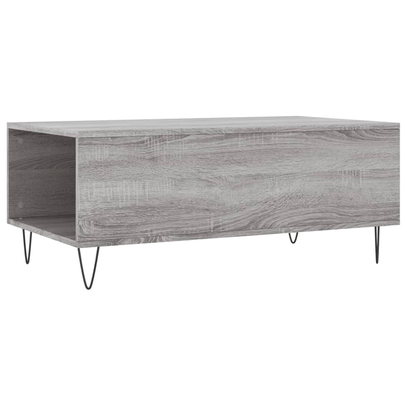 Couchtisch Grau Sonoma 90x50x36,5 cm Holzwerkstoff