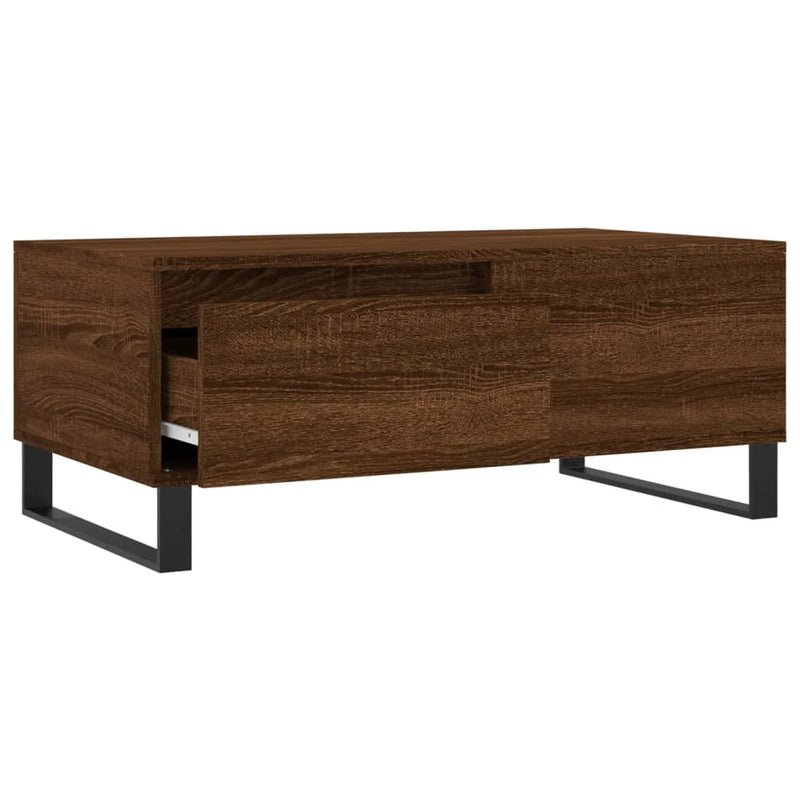 Couchtisch Braun Eichen-Optik 90x50x36,5 cm Holzwerkstoff