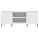 Plattenschrank Weiß 121X38X48 Cm Holzwerkstoff