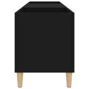 Plattenschrank Schwarz 121X38X48 Cm Holzwerkstoff
