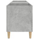 Plattenschrank Betongrau 121X38X48 Cm Holzwerkstoff