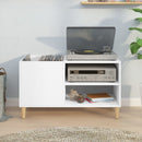 Plattenschrank Weiß 84,5X38X48 Cm Holzwerkstoff