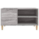 Plattenschrank Grau Sonoma 84,5X38X48 Cm Holzwerkstoff