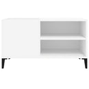 Plattenschrank Weiß 84,5X38X48 Cm Holzwerkstoff