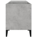 Plattenschrank Betongrau 84,5X38X48 Cm Holzwerkstoff