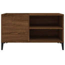 Plattenschrank Braun Eichen-Optik 84,5X38X48 Cm Holzwerkstoff