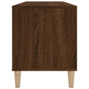 Plattenschrank Braun Eichen-Optik 100X38X48 Cm Holzwerkstoff
