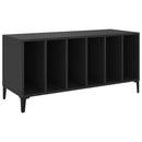 Plattenschrank Schwarz 100X38X48 Cm Holzwerkstoff