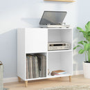 Plattenschrank Weiß 84,5X38X89 Cm Holzwerkstoff