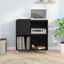 Plattenschrank Schwarz 84,5X38X89 Cm Holzwerkstoff