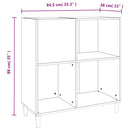 Plattenschrank Sonoma-Eiche 84,5X38X89 Cm Holzwerkstoff