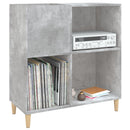 Plattenschrank Betongrau 84,5X38X89 Cm Holzwerkstoff