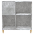 Plattenschrank Betongrau 84,5X38X89 Cm Holzwerkstoff