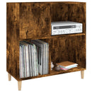 Plattenschrank Räuchereiche 84,5X38X89 Cm Holzwerkstoff