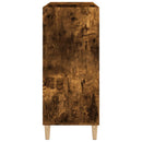 Plattenschrank Räuchereiche 84,5X38X89 Cm Holzwerkstoff