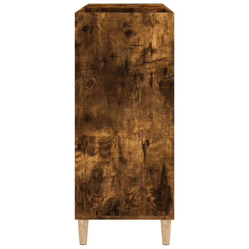 Plattenschrank Räuchereiche 84,5X38X89 Cm Holzwerkstoff
