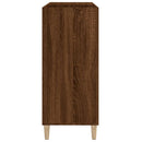 Plattenschrank Braun Eichen-Optik 84,5X38X89 Cm Holzwerkstoff