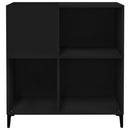 Plattenschrank Schwarz 84,5X38X89 Cm Holzwerkstoff